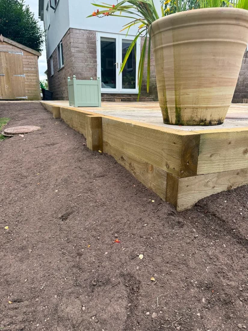 Lawns & Raised Beds installation detail